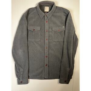 Vuori grey aspen athleisure button shirt men's size M